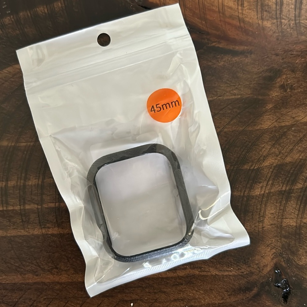 Carbon Fiber Inspired 45MM Apple Watch Face Cover